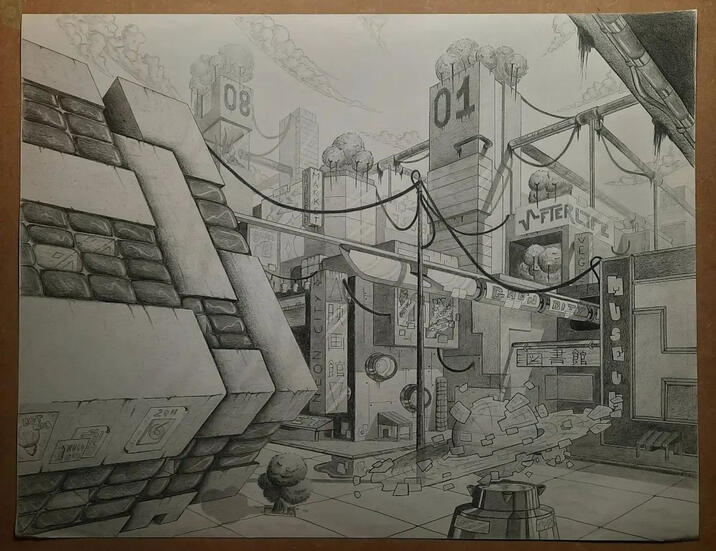 Cyberpunk City (50*60cm)